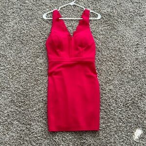 Bright pink homecoming dress